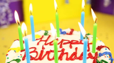 Birthday Cake Stock Footage 43354173