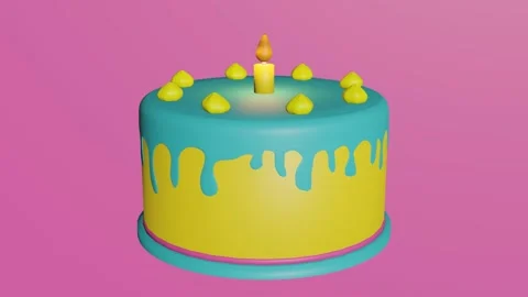 Birthday cake Stock Footage 137258372