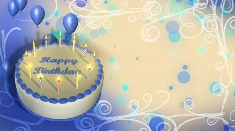 Birthday cake hd Vídeos de archivo 609934