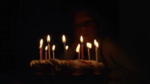 Birthday Cake HD Stock Footage 37615873