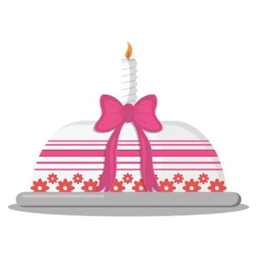 Birthday cake icon 스톡 일러스트