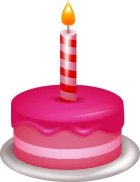 Birthday cake Stock Illustration