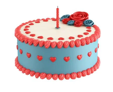 Birthday cake Stock Illustration