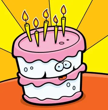 Birthday Cake Stock Illustration