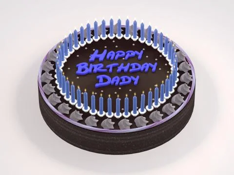 Birthday Cake Stock Illustration