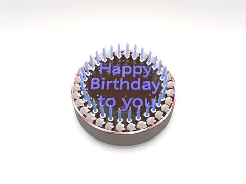 Birthday cake Stock Illustration