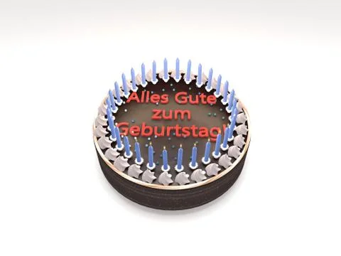 Birthday cake Stock Illustration