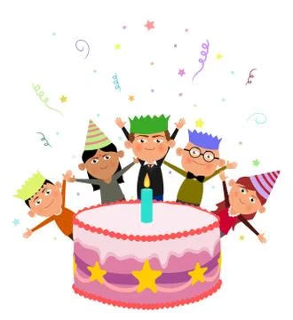 Birthday Cake Stock Illustration