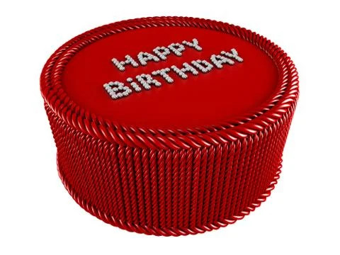 Birthday cake Stock Illustration