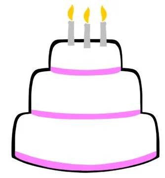 Birthday Cake Stock Illustration