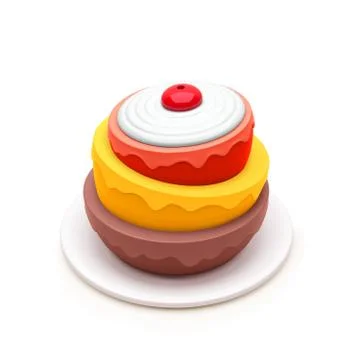 Birthday cake Stock Illustration