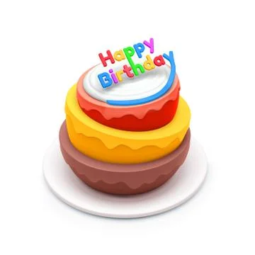 Birthday cake Stock Illustration