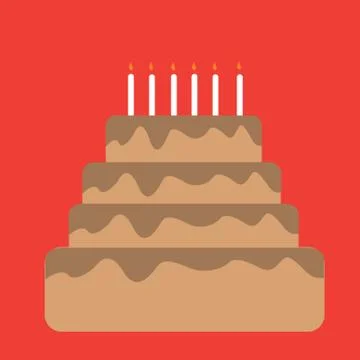 Birthday Cake Stock Illustration