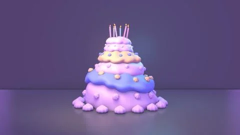 Birthday cake Stock Illustration