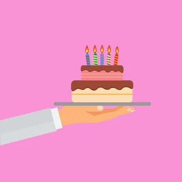Birthday cake Stock Illustration