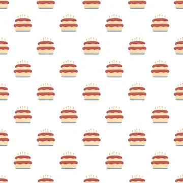 Birthday cake pattern with candles for celebration 스톡 일러스트