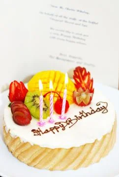 Birthday cake Stock Photos