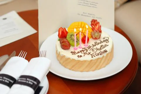 Birthday cake Stock Photos