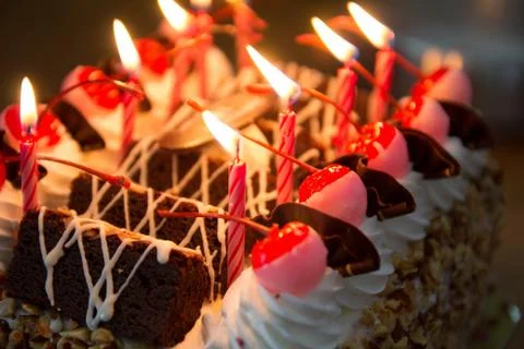 Birthday cake Stock Photos