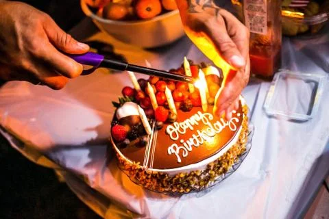Birthday cake Stock Photos