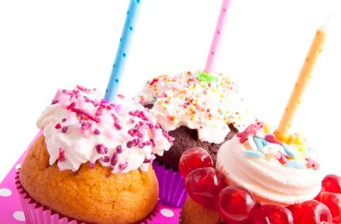 Birthday cake Stock Photos