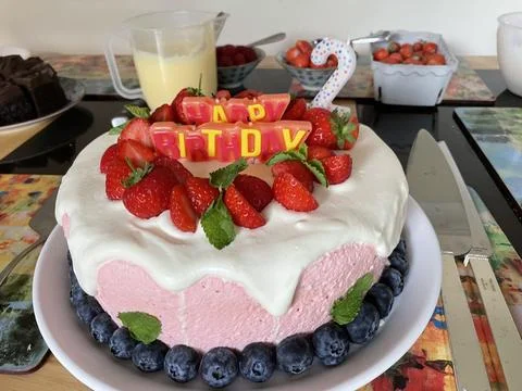 Birthday cake Stock Photos