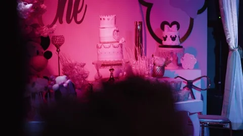 Birthday Cake Pink Stock Footage 168714885
