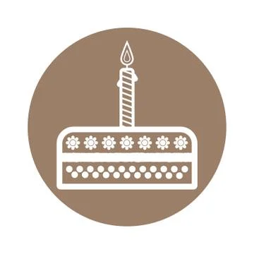 Birthday cake sign icon. Vector イラスト素材