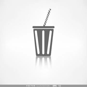 Birthday cake web icon vector illustration. Illustrazione stock