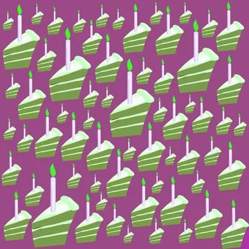 Birthday cakes Stock Illustration