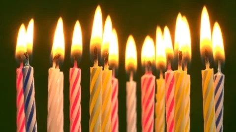 Birthday candles Stock Footage