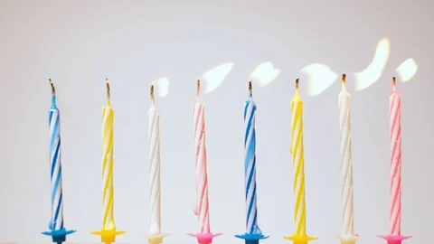 Birthday candles Stock Footage 105401438