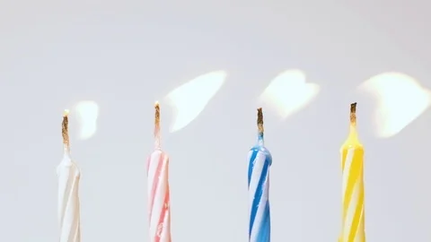 Birthday candles Stock Footage 105401816