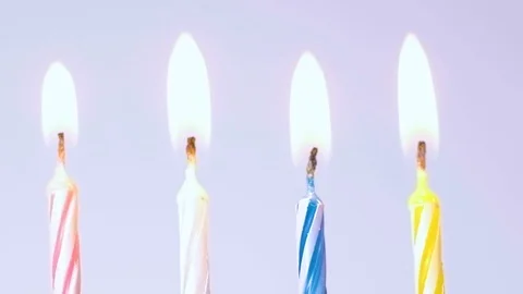 Birthday candles Stock Footage 105401895