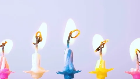 Birthday candles Stock Footage 105401933