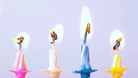 Birthday candles Stock Footage 105401959