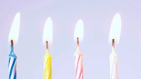 Birthday candles Stock Footage 105402001