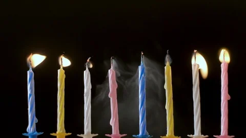 Birthday candles Stock Footage 105402160