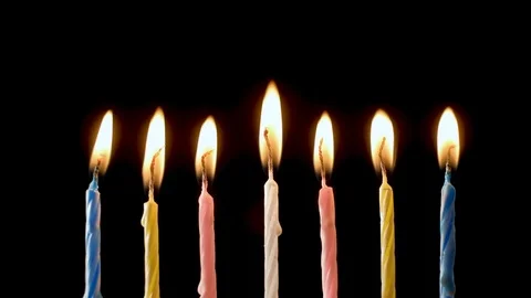 Birthday candles Stock Footage 105402251