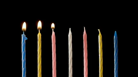 Birthday candles Stock Footage 105402305