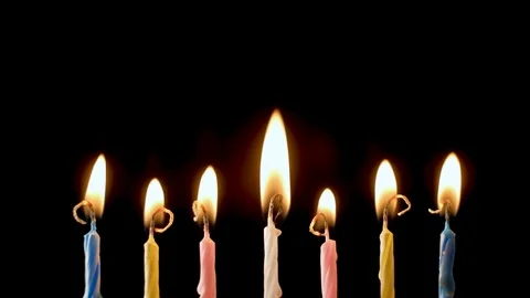 Birthday candles Stock Footage 105402569