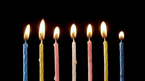 Birthday candles Stock-Footage 105402625