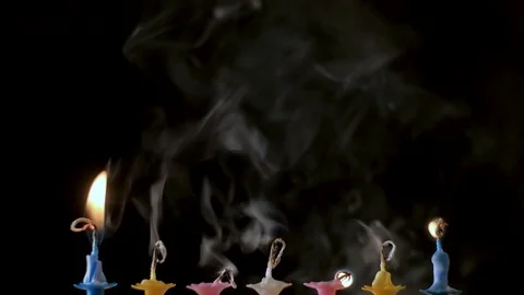Birthday candles Stock-Footage 105402887