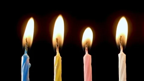 Birthday candles Stock Footage 105403056