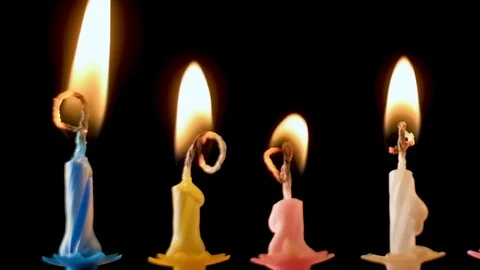 Birthday candles Stock Footage 105403124