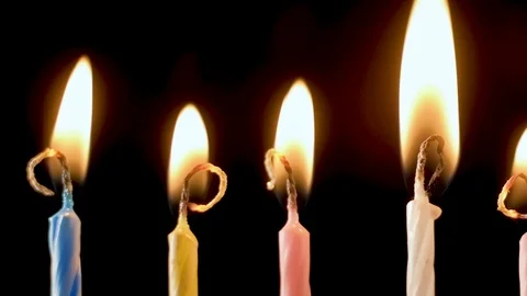 Birthday candles Stock Footage 105403508