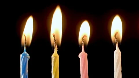 Birthday candles Stock Footage 105403604