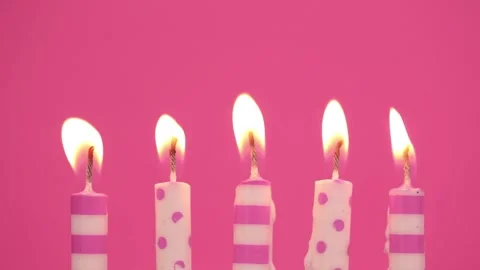 Birthday candles Stock Footage 239239205