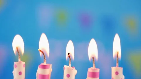Birthday candles Stock Footage 239784656