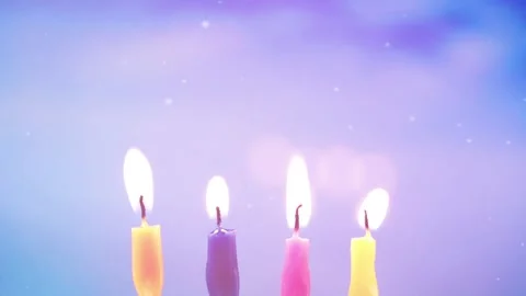 Birthday candles Stock Footage 254067650